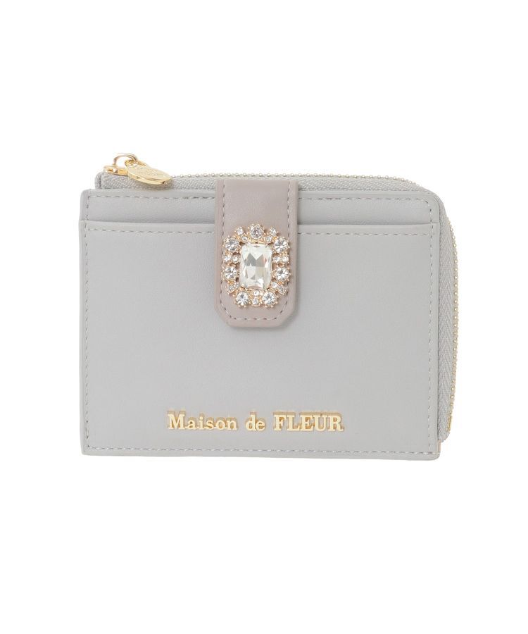 Maison de FLEUR「配色ビジューフラグメントケース」|財布|
