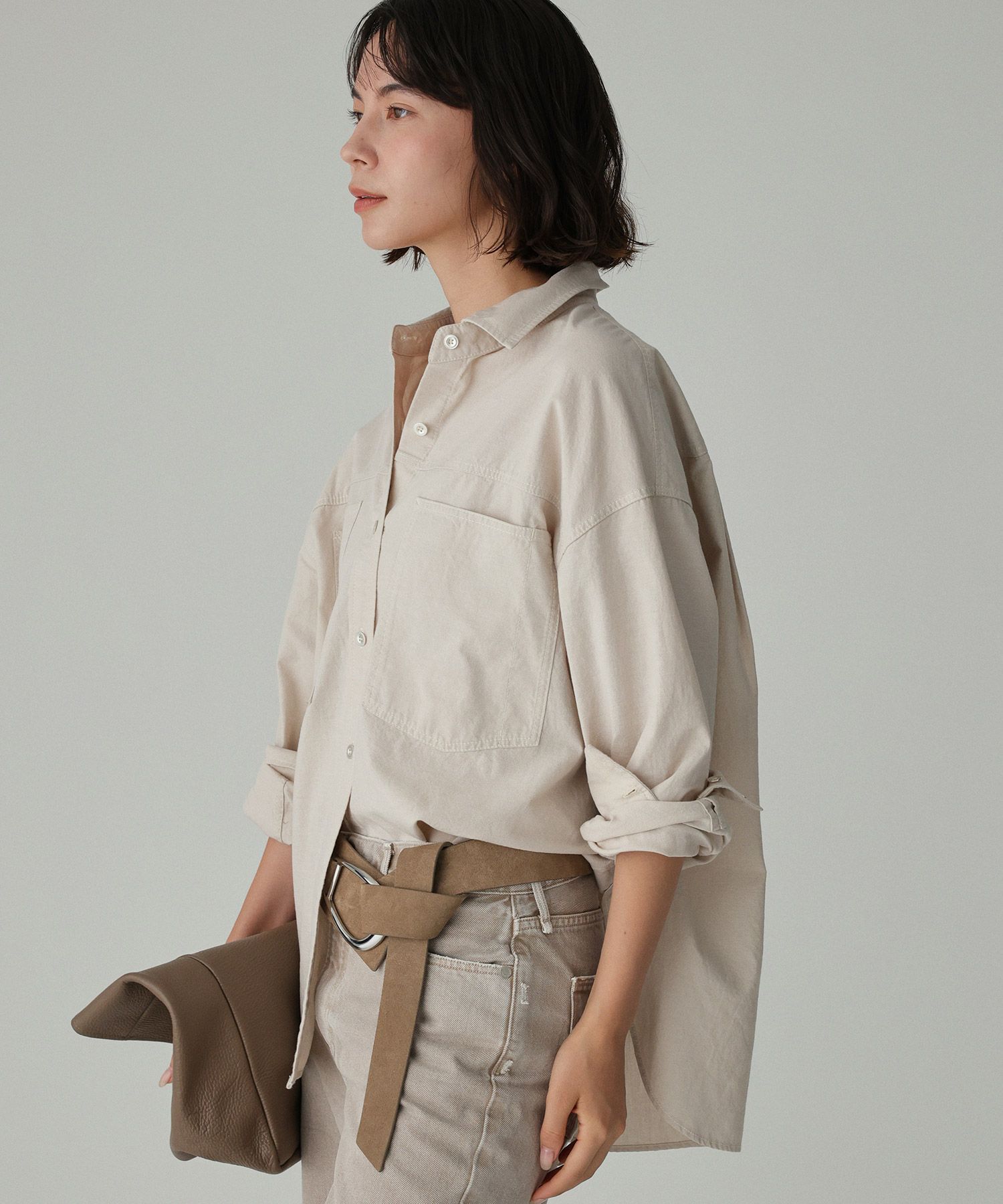BABYLONE「シャンブレーワークシャツ」|シャツ・ブラウス|