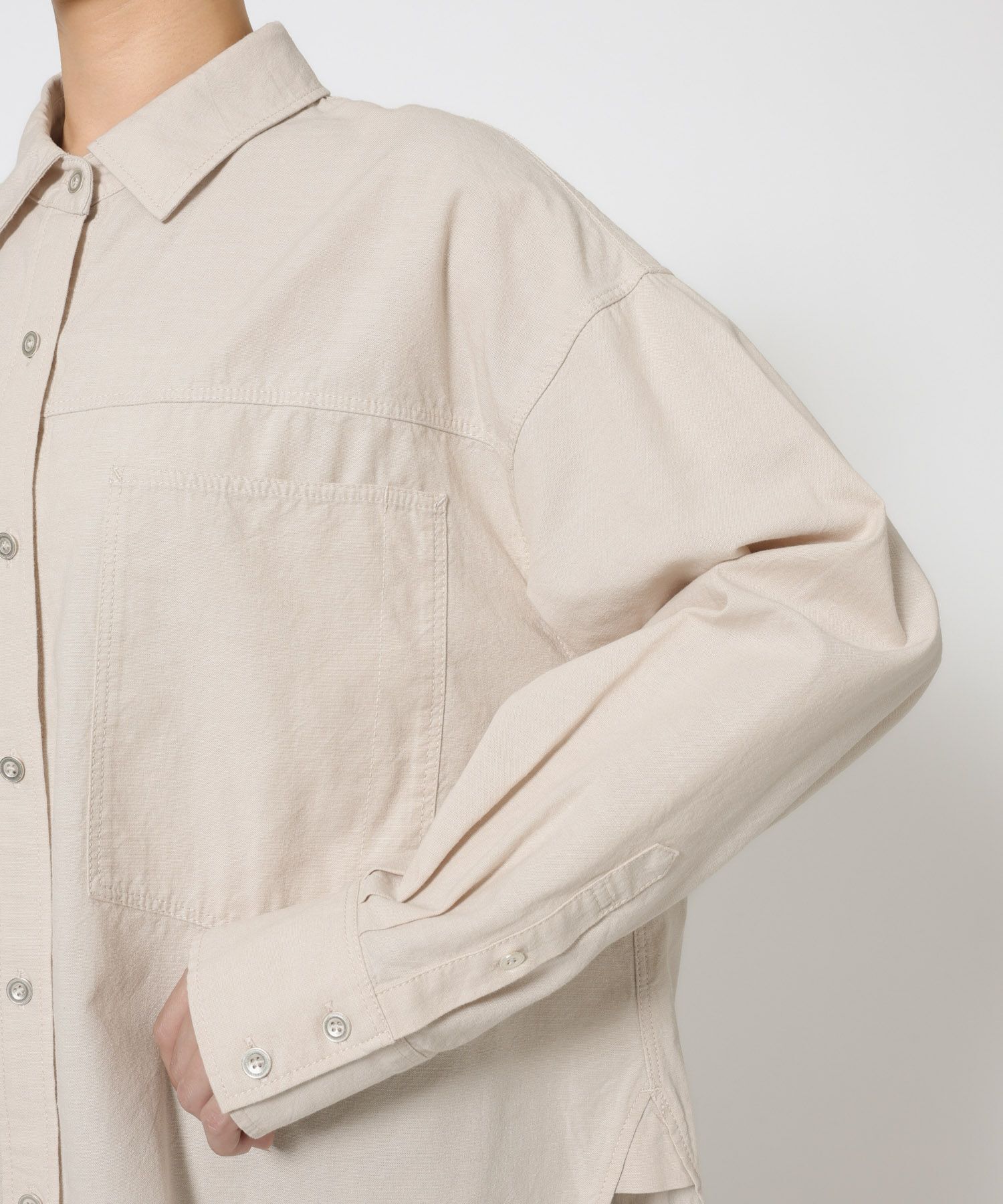 BABYLONE「シャンブレーワークシャツ」|シャツ・ブラウス|