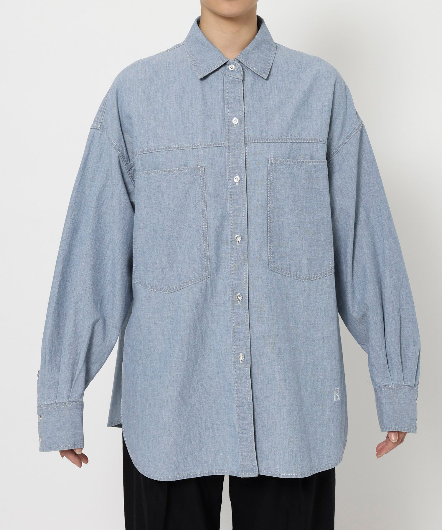 BABYLONE「シャンブレーワークシャツ」|シャツ・ブラウス|