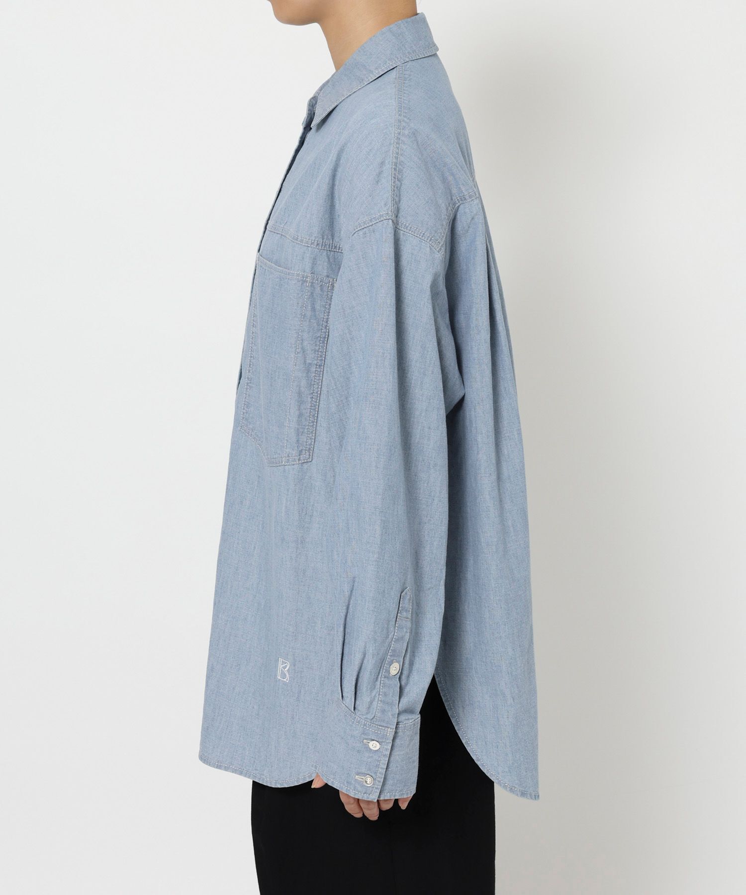 BABYLONE「シャンブレーワークシャツ」|シャツ・ブラウス|