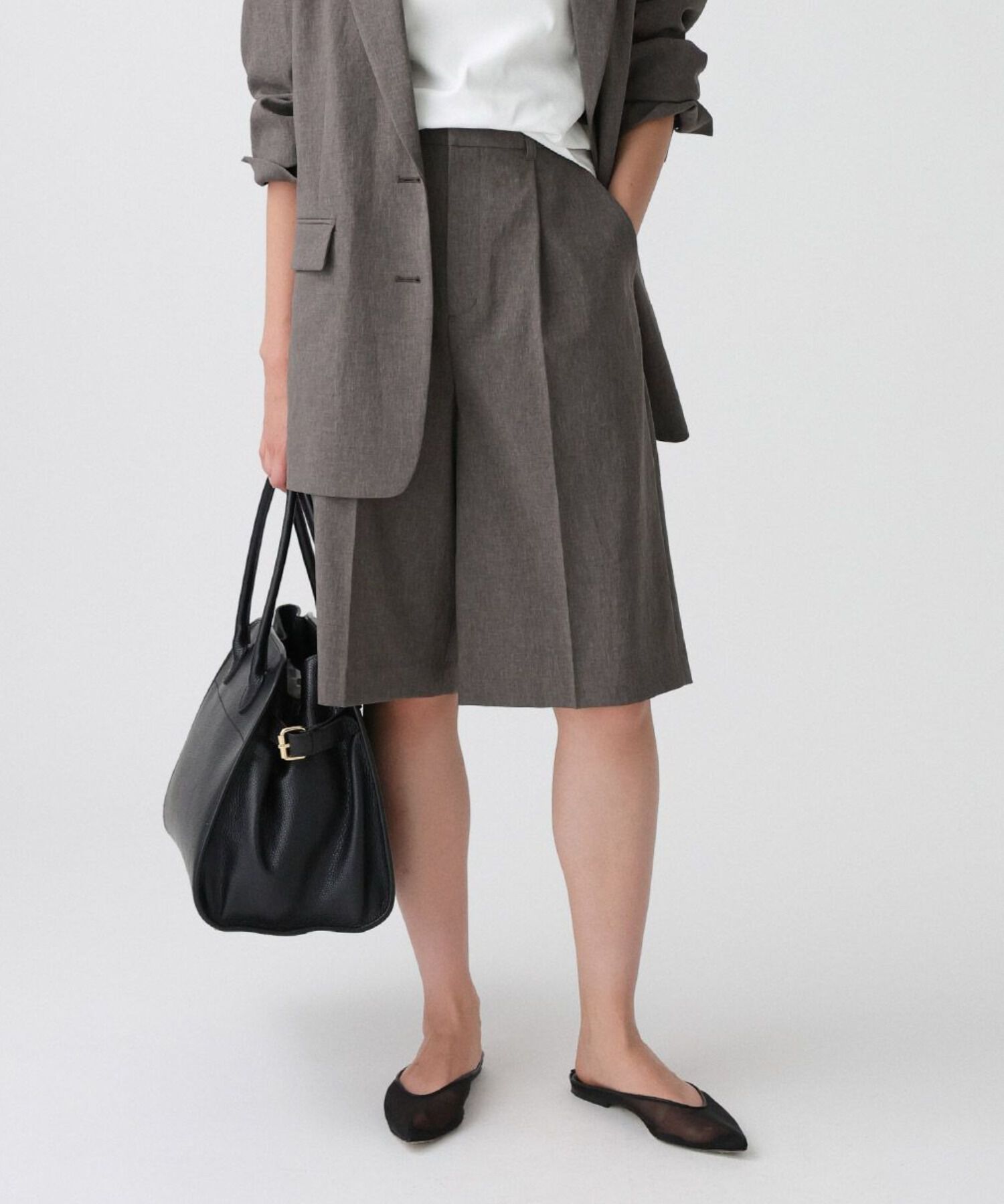 BABYLONE「リネンライクシャンタンハーフパンツ<セットアップ対応>」|その他|