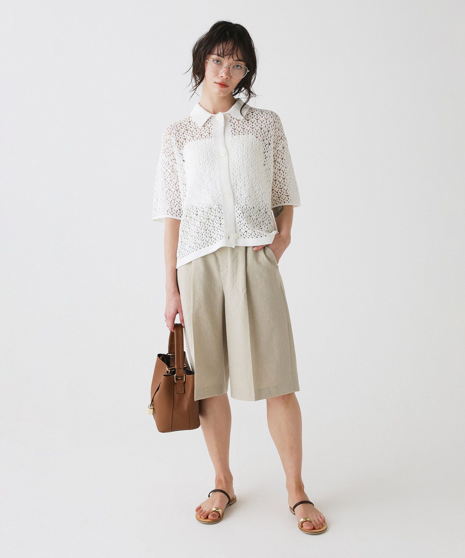 BABYLONE「リネンライクシャンタンハーフパンツ<セットアップ対応>」|その他|