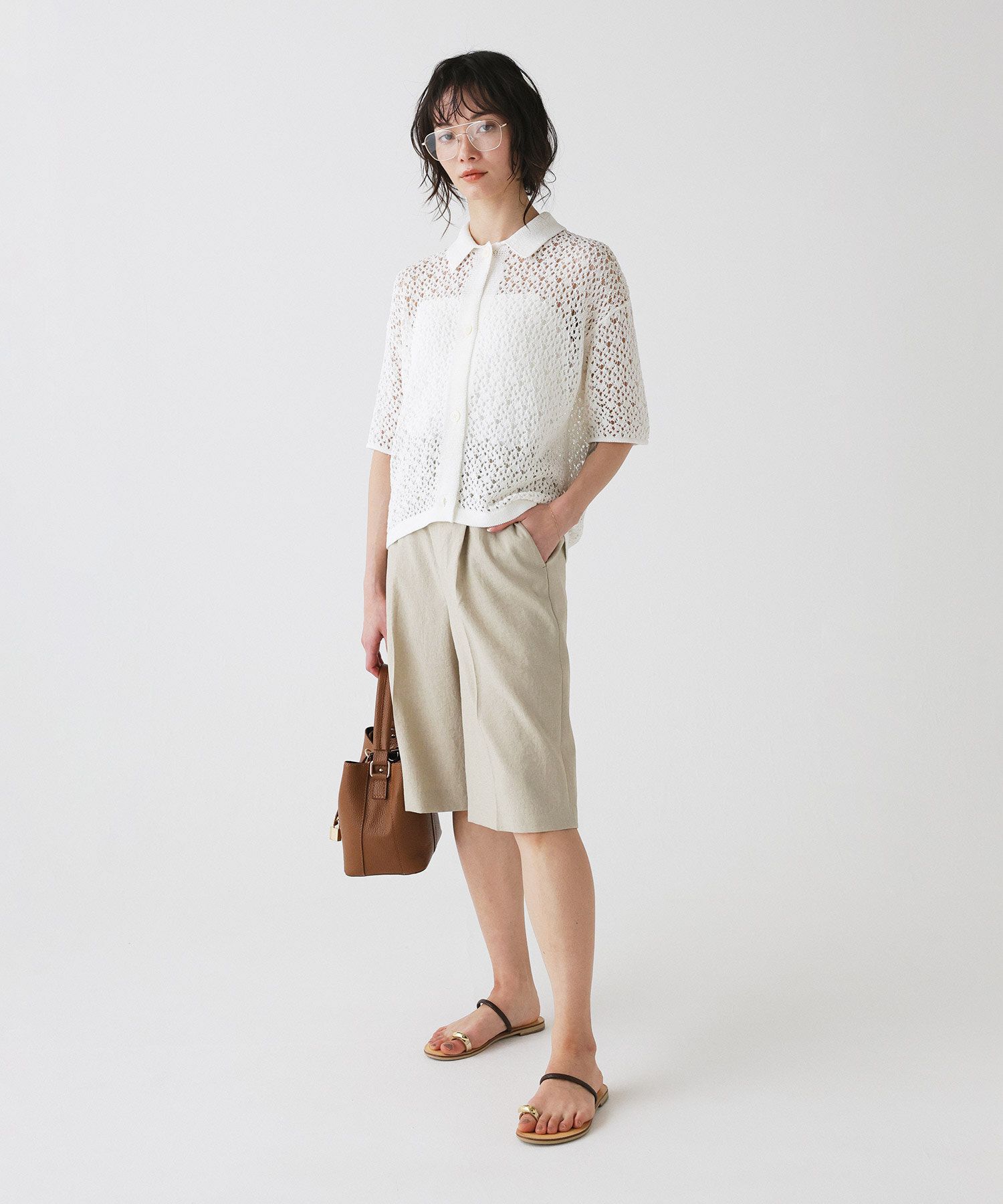 BABYLONE「リネンライクシャンタンハーフパンツ<セットアップ対応>」|その他|