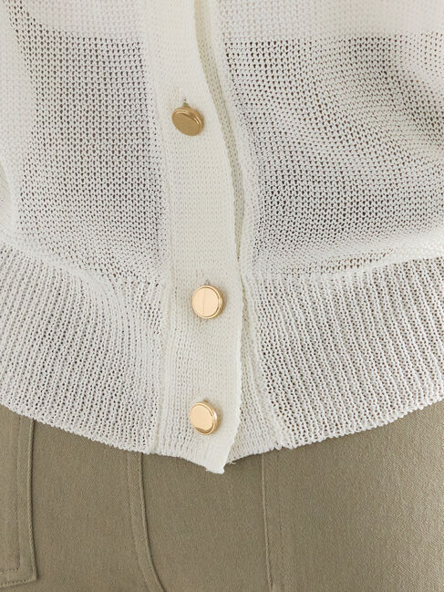 Te chichi「【WEB限定カラーあり】ペーパータッチヤーン2wayメッシュニット」|ニット・セーター|