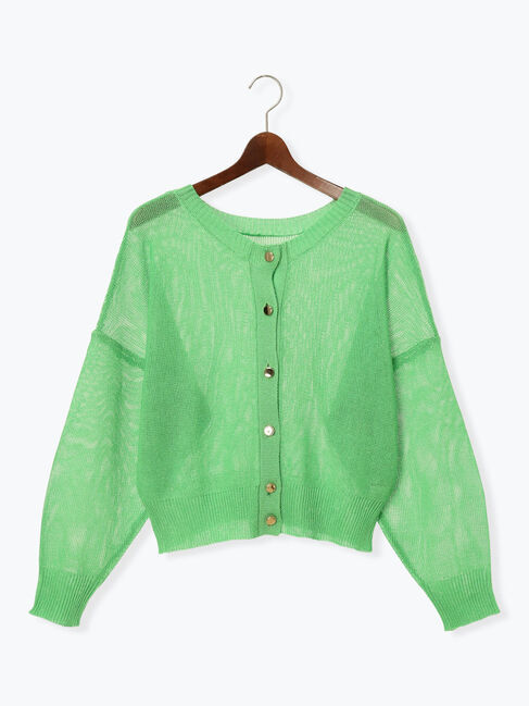 Te chichi「【WEB限定カラーあり】ペーパータッチヤーン2wayメッシュニット」|ニット・セーター|