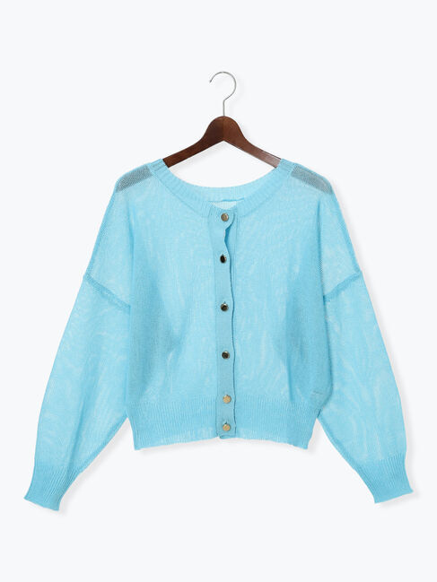 Te chichi「【WEB限定カラーあり】ペーパータッチヤーン2wayメッシュニット」|ニット・セーター|