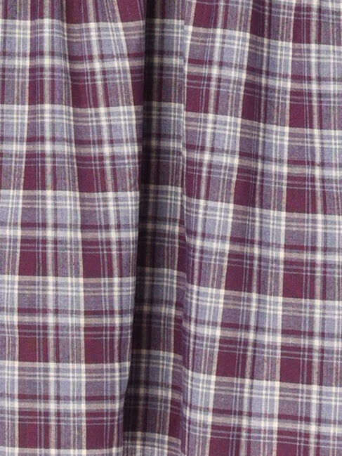 Samansa Mos2 Lagom「チェックフリル襟ブラウス」|シャツ・ブラウス|