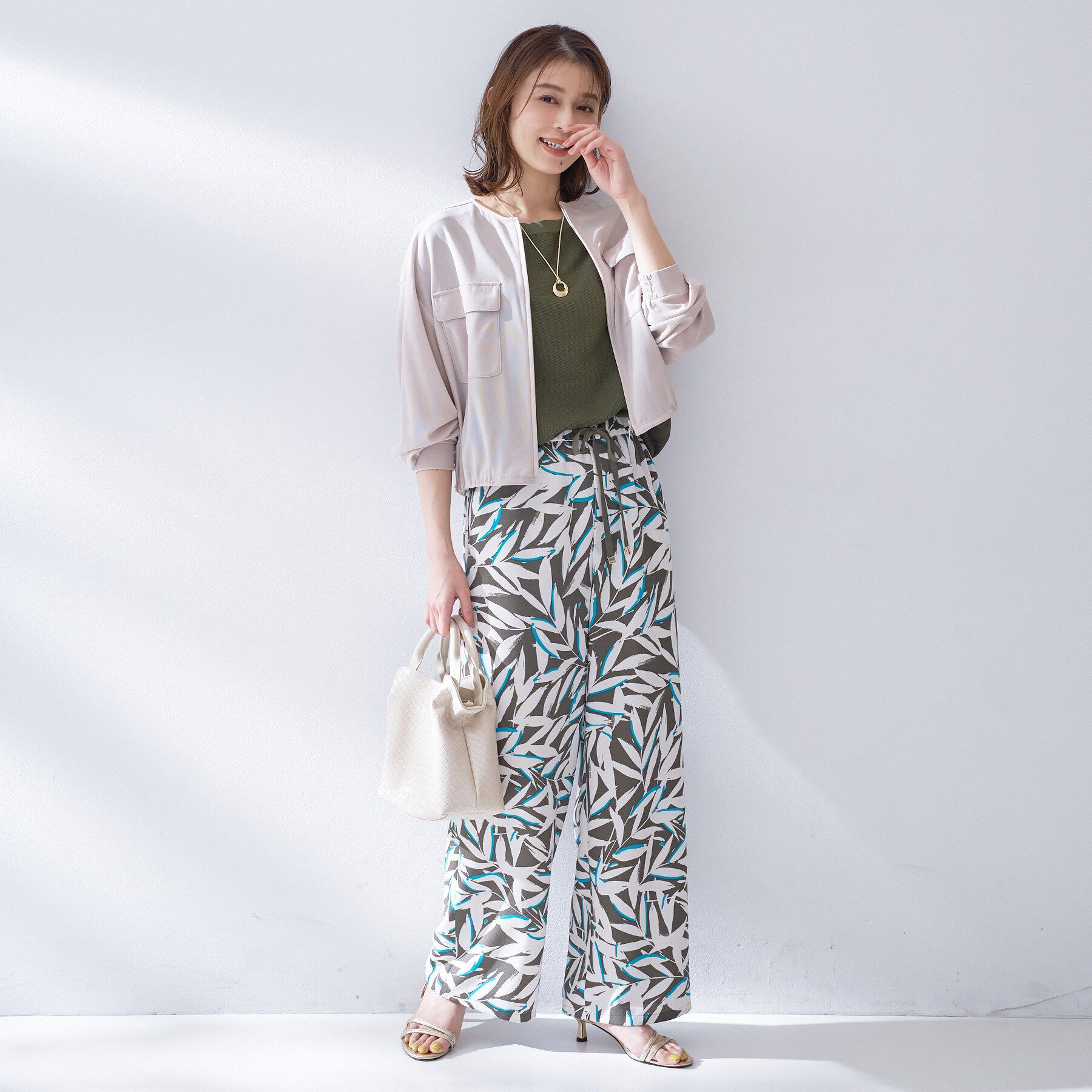 UNTITLED「【11色展開/体型カバー/洗える】前後2WAYフレンチスリーブニット」|ニット・セーター|