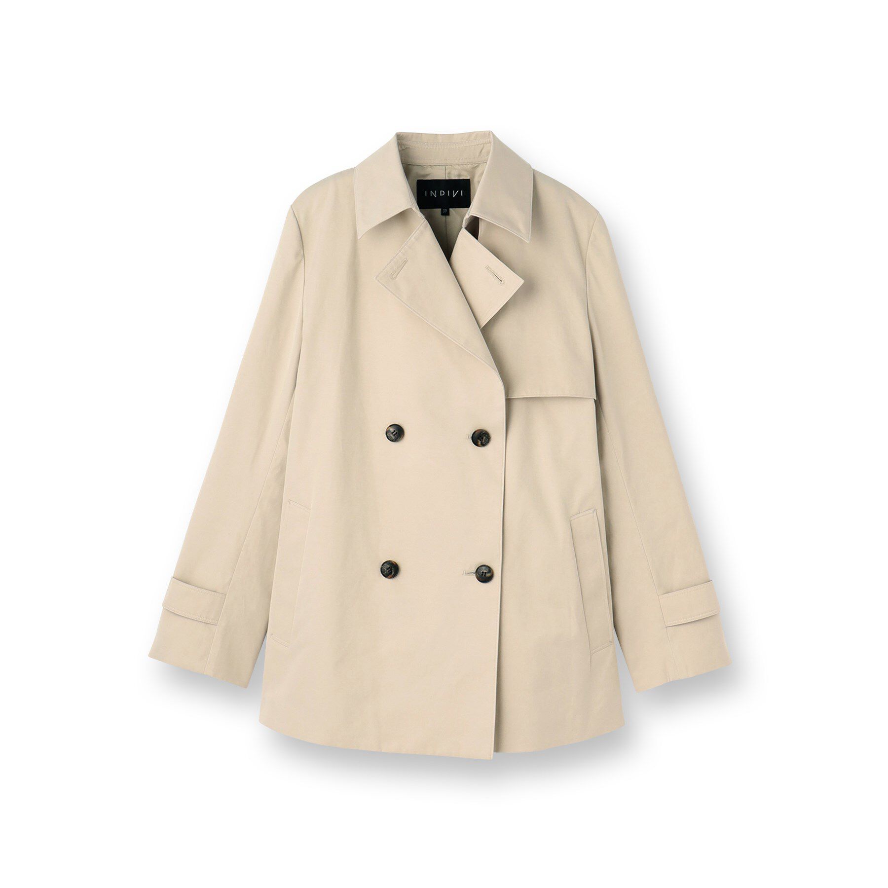 INDIVI「【花粉付着防止／撥水／UVケア】名品トレンチコート」|トレンチコート|