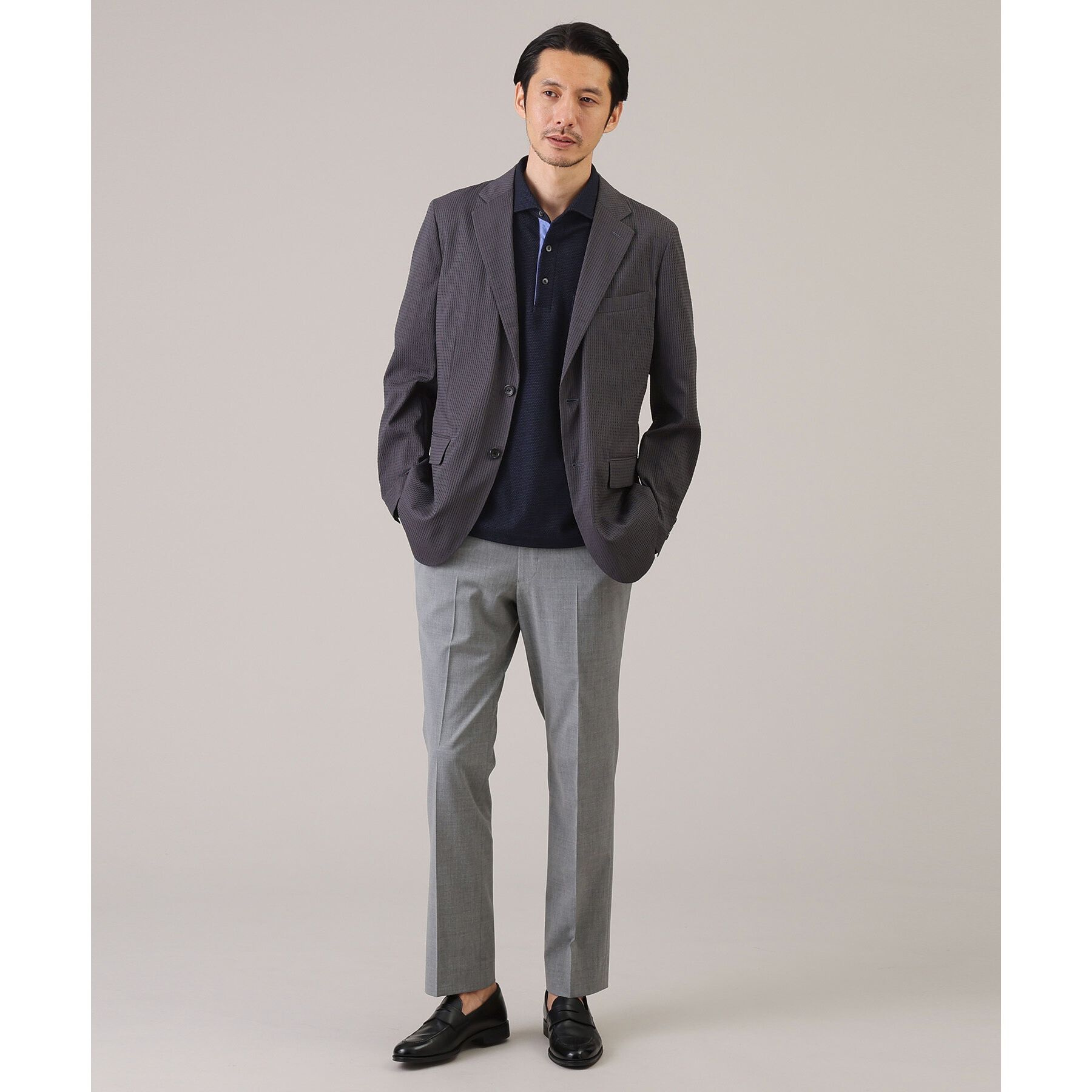 TAKEO KIKUCHI「【抗菌防臭／9色5サイズ展開】ハニカムメランジ ポロシャツ」|ポロシャツ|