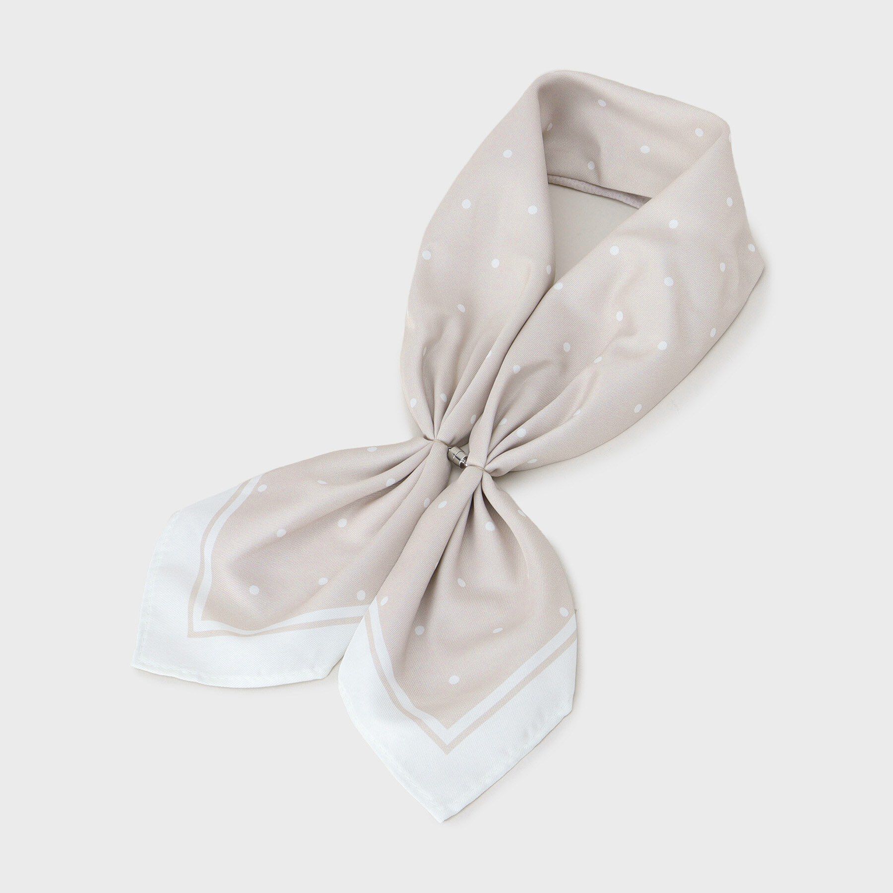 OPAQUE.CLIP「【接触冷感】マグネット付スカーフ」|ストール|グレージュ(050)