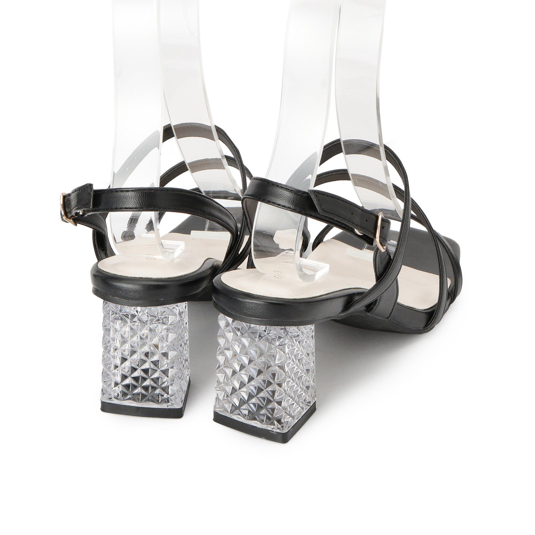 ESPERANZA「キルティングクリアヒールサンダル」|サンダル|