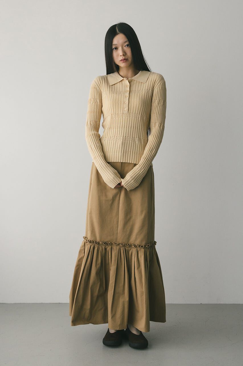 STYLEMIXER「アイレットリブニットポロ」|ニット・セーター|