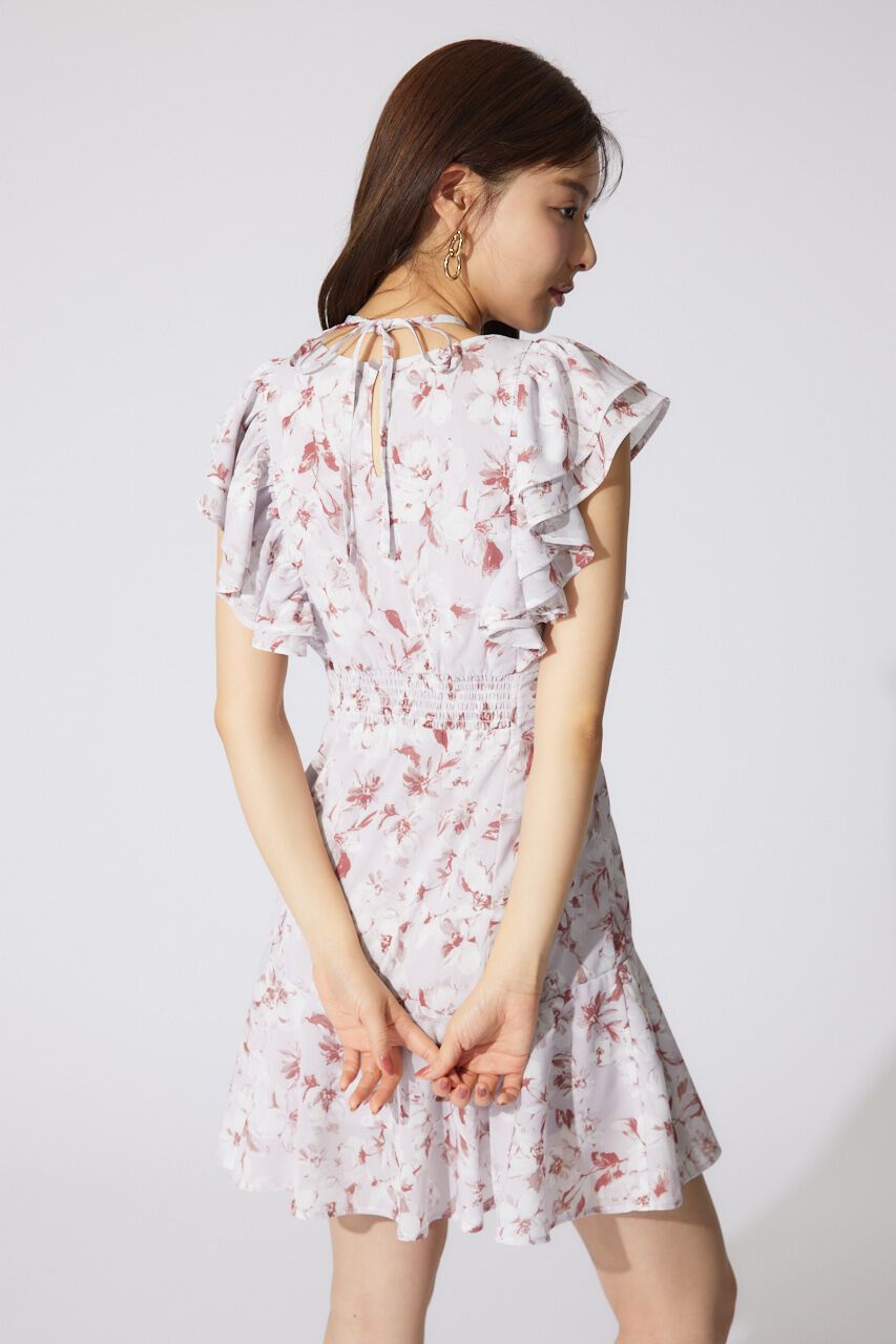 rienda「フリルフラワーミニワンピース」|ワンピース|