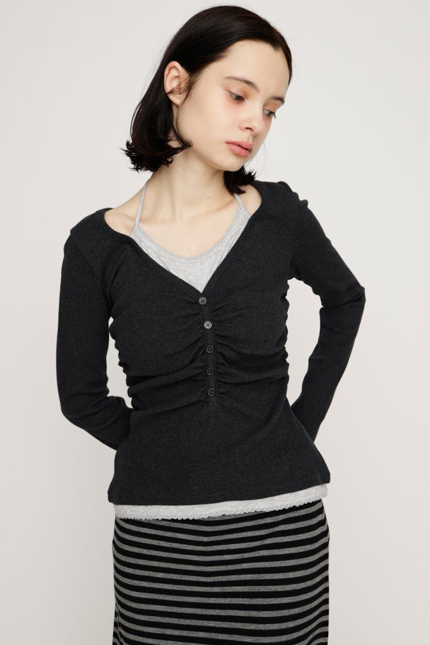 SLY「LAYERED LIKE CUT トップス」|Tシャツ・カットソー|