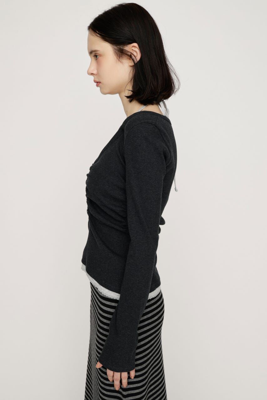 SLY「LAYERED LIKE CUT トップス」|Tシャツ・カットソー|