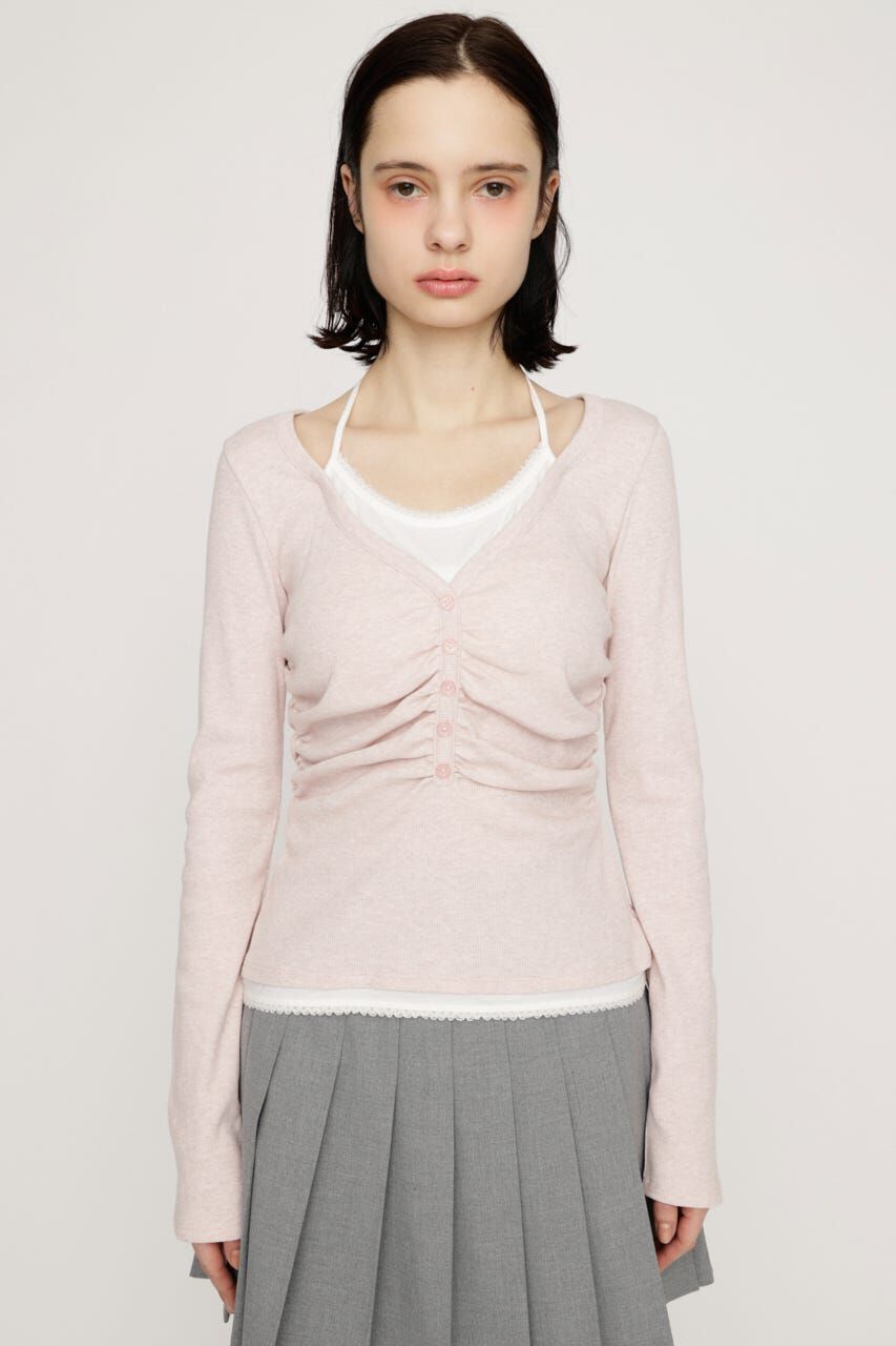 SLY「LAYERED LIKE CUT トップス」|Tシャツ・カットソー|