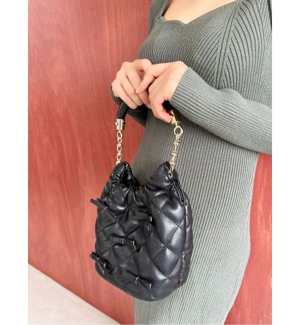 RESEXXY「リボンデザインハンドバッグ」|ハンドバッグ|ブラック