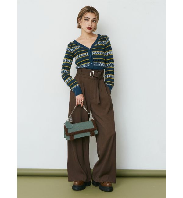 EVRIS「ボアデニムBAG」|ハンドバッグ|