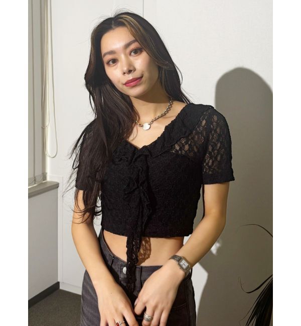 EVRIS「チョーカーレーストップス」|Tシャツ・カットソー|