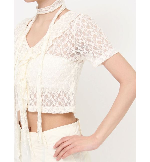 EVRIS「チョーカーレーストップス」|Tシャツ・カットソー|