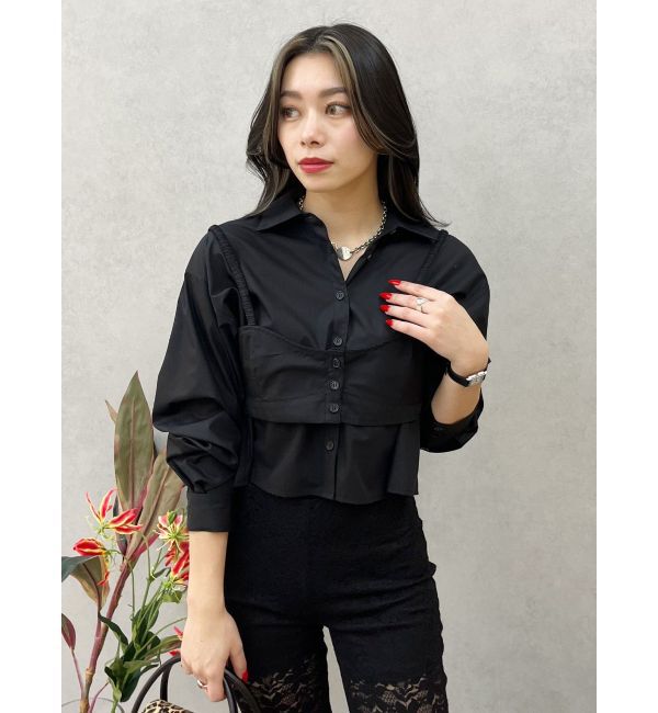 EVRIS「ビスチェSETアニマルショートシャツ」|シャツ・ブラウス|