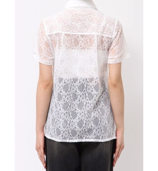 EVRIS「ドロストハーフスリーブレースシャツ」|シャツ・ブラウス|