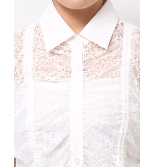 EVRIS「ドロストハーフスリーブレースシャツ」|シャツ・ブラウス|