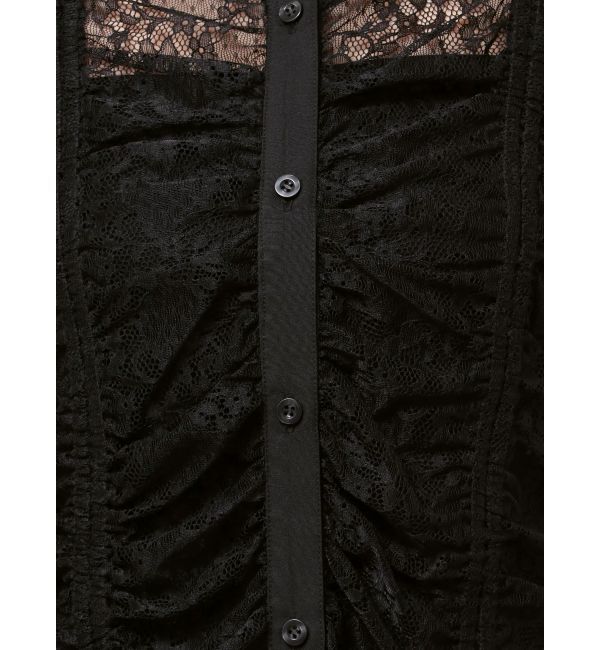 EVRIS「ドロストハーフスリーブレースシャツ」|シャツ・ブラウス|