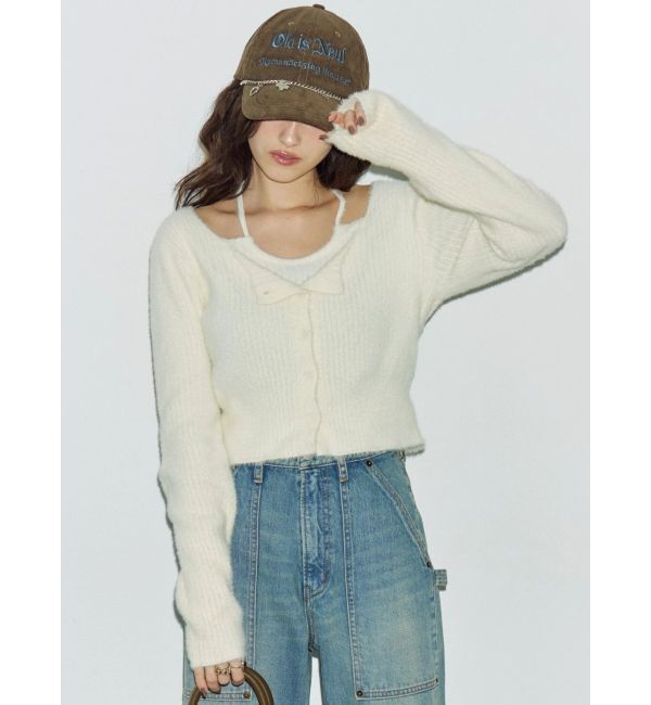 EVRIS「ホルターネックシャギーニットトップス」|ニット・セーター|