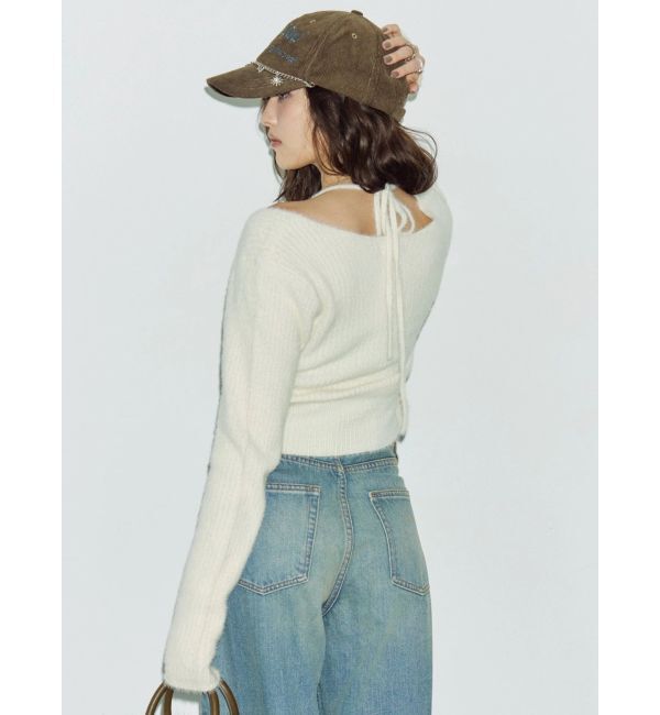 EVRIS「ホルターネックシャギーニットトップス」|ニット・セーター|