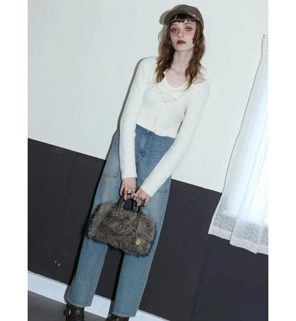 EVRIS「ホルターネックシャギーニットトップス」|ニット・セーター|