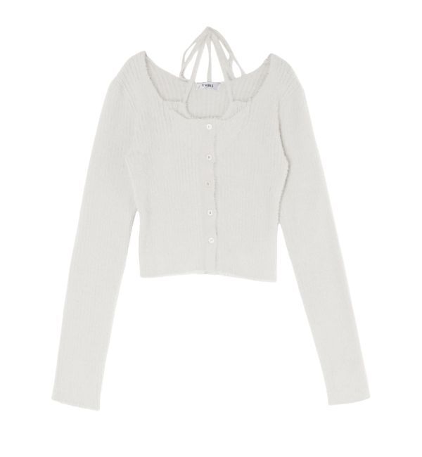 EVRIS「ホルターネックシャギーニットトップス」|ニット・セーター|