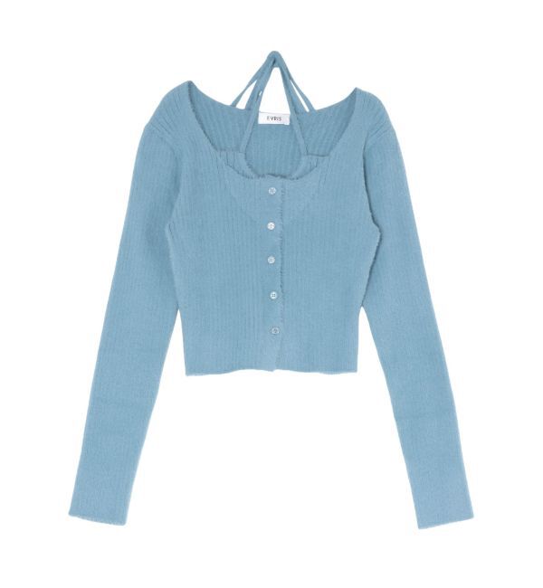 EVRIS「ホルターネックシャギーニットトップス」|ニット・セーター|