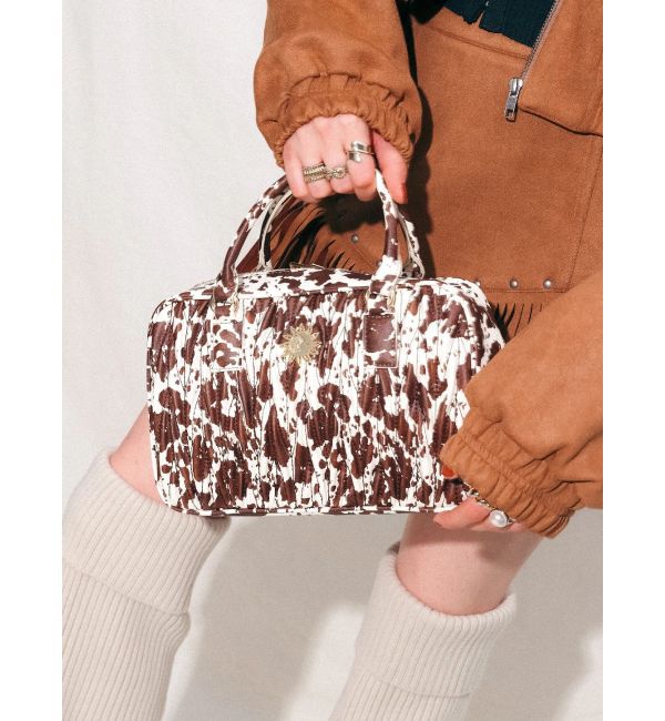 EVRIS「ワイドスクエアハンドBAG」|ハンドバッグ|