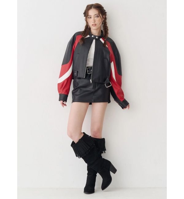 EVRIS「バックオープンショートリブトップス」|Tシャツ・カットソー|