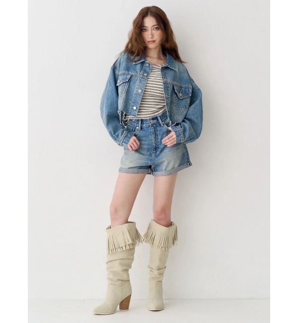 EVRIS「バックオープンショートリブトップス」|Tシャツ・カットソー|