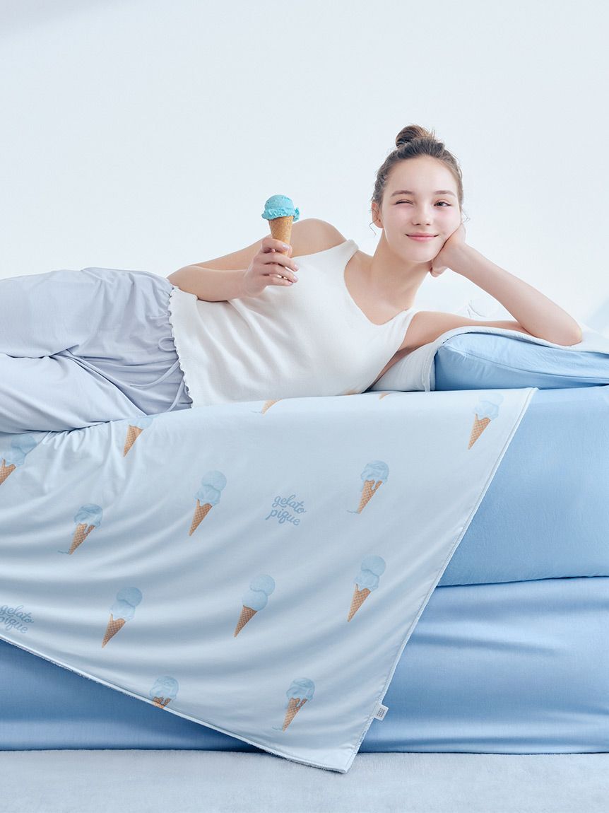 gelato pique Sleep「【Sleep】【接触冷感】アイス柄   リバーシブルケット」|その他|BLU