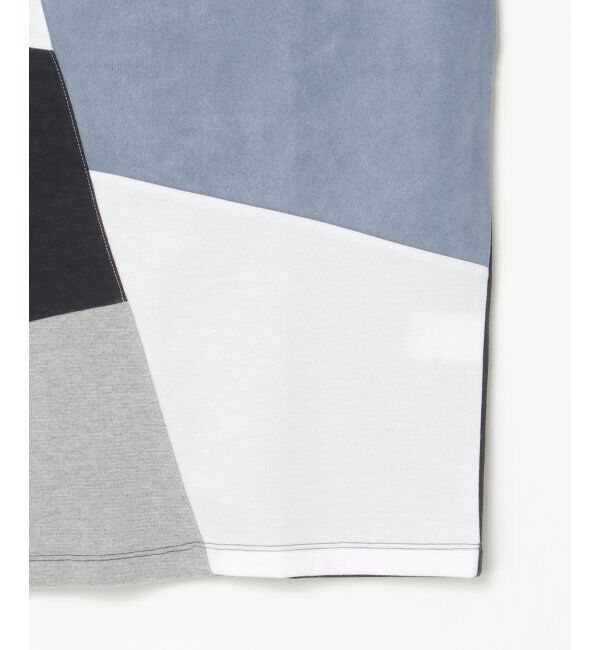 ikka「ブロックススエード切り替えロンT」|Tシャツ・カットソー|