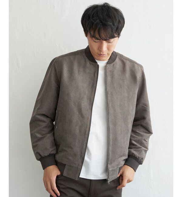 ikka「フェイクスウェードブルゾン」|ブルゾン・スタジャン|
