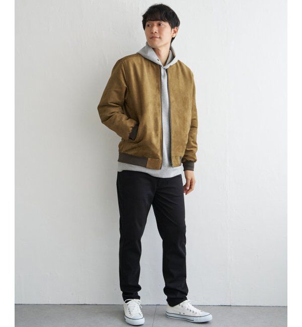 ikka「フェイクスウェードブルゾン」|ブルゾン・スタジャン|