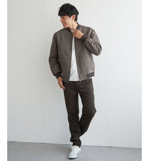 ikka「フェイクスウェードブルゾン」|ブルゾン・スタジャン|