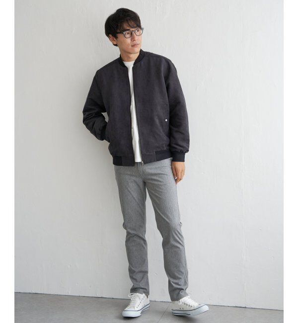 ikka「フェイクスウェードブルゾン」|ブルゾン・スタジャン|