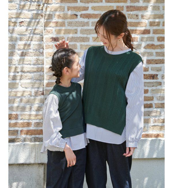 ikka kids「ＬＫケーブルガラレイヤードＰＯ」|Tシャツ・カットソー|