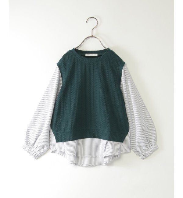 ikka kids「ＬＫケーブルガラレイヤードＰＯ」|Tシャツ・カットソー|