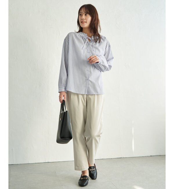 ikka「襟フリルリボン2WAYブラウス」|シャツ・ブラウス|