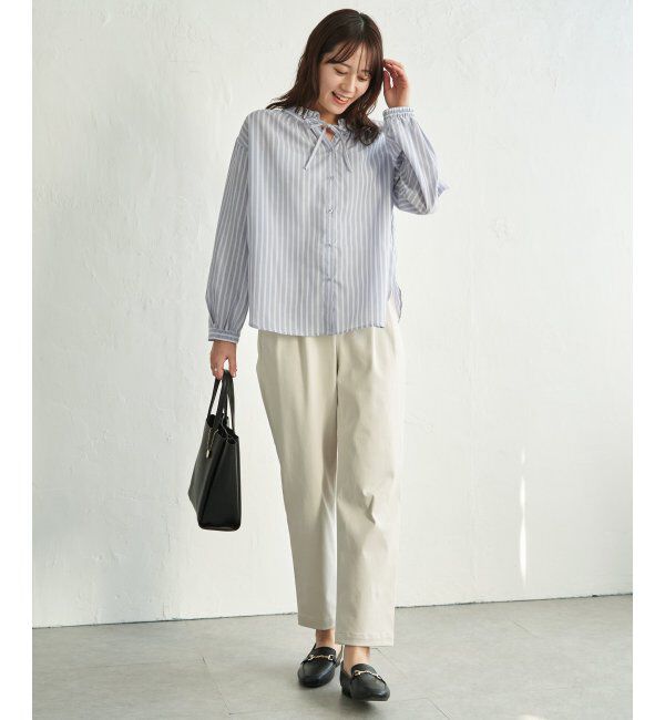 ikka「襟フリルリボン2WAYブラウス」|シャツ・ブラウス|