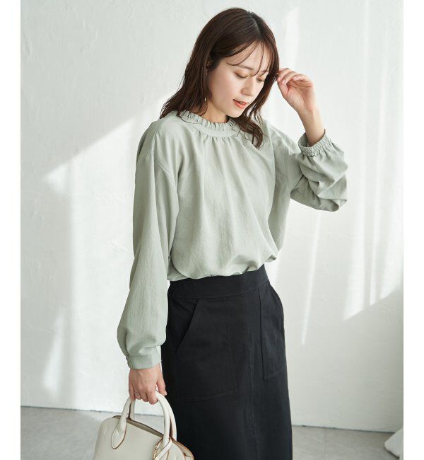 ikka「襟フリルリボン2WAYブラウス」|シャツ・ブラウス|