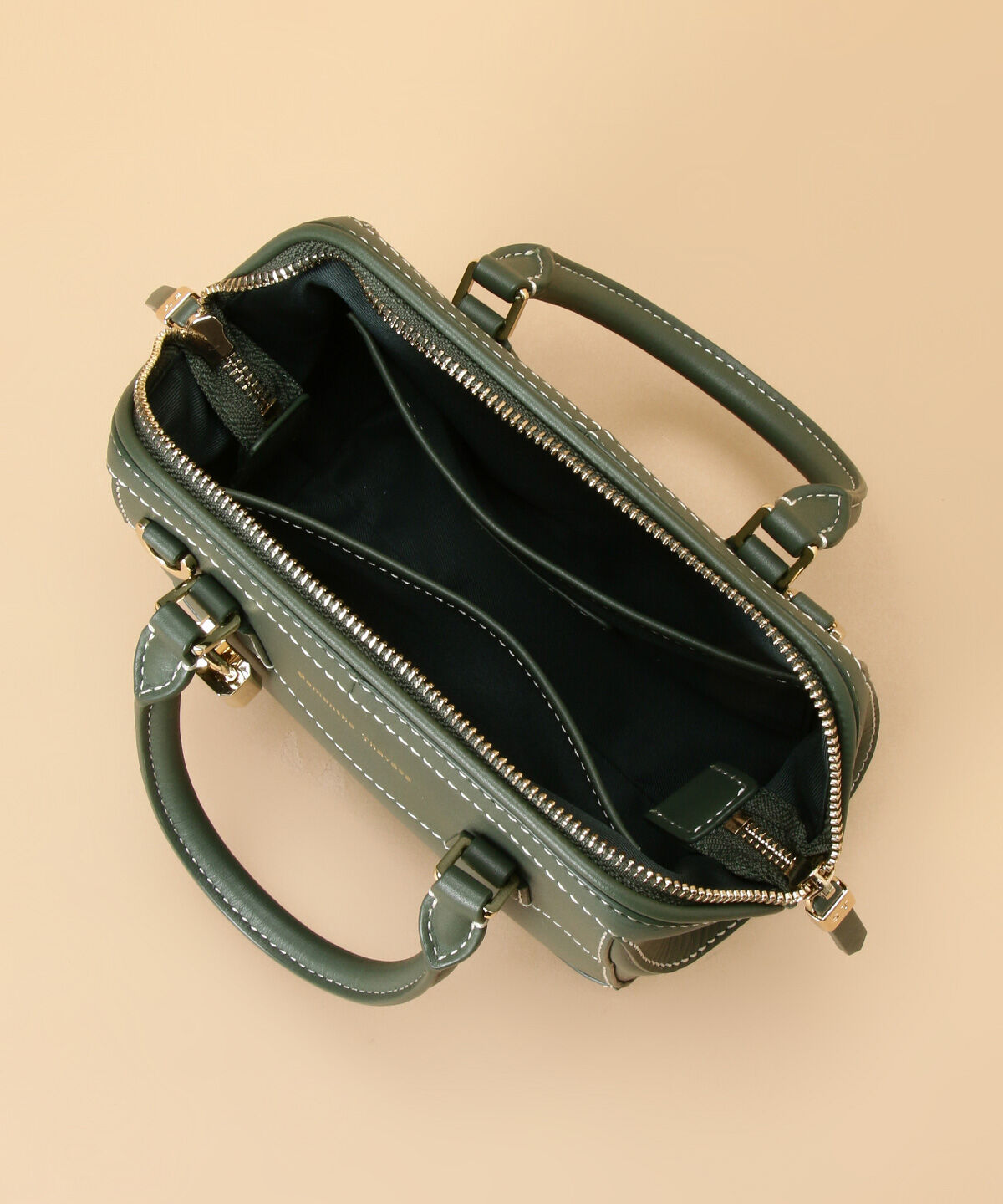 Samantha Thavasa「イタリアンカーフレザー ボストンバッグ 小サイズ」|ハンドバッグ|